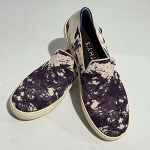 Rothys Shoes Women 9 Shibori Purple Tie Dye Slip On Sneaker